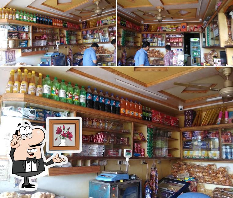 The interior of Bangalore Bakery, Uravakonda