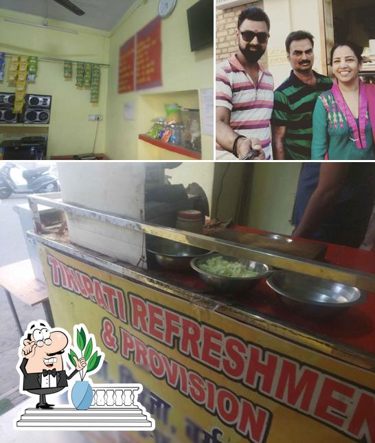 The exterior of Tirupati refreshment cafe