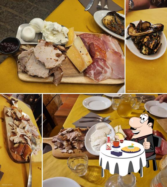 Piatto di formaggi al Hostaria Antica Aricia