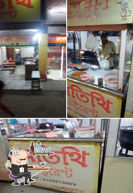 The interior of Atithi Restaurant
