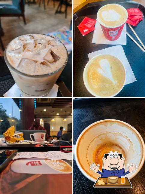 Clam chowder at Café Coffee Day