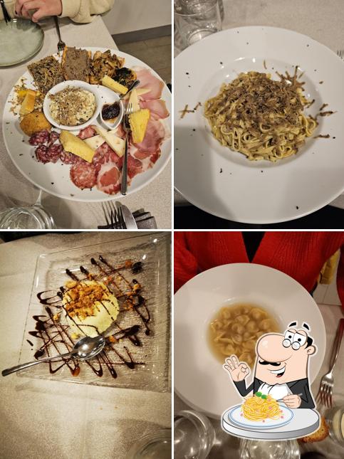 Spaghetti alla carbonara al Osteria del Boccajolo