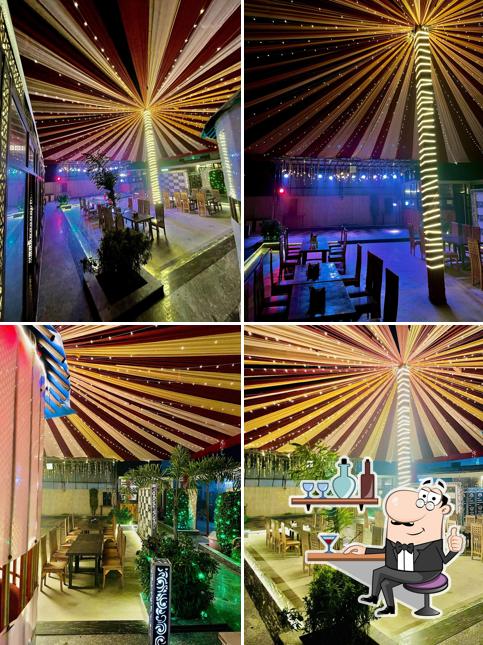 The interior of Infinity Cafe & Lounge By Satkar Hotel Tundla