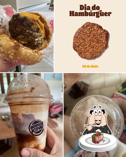 Bolo de chocolate em Burger King