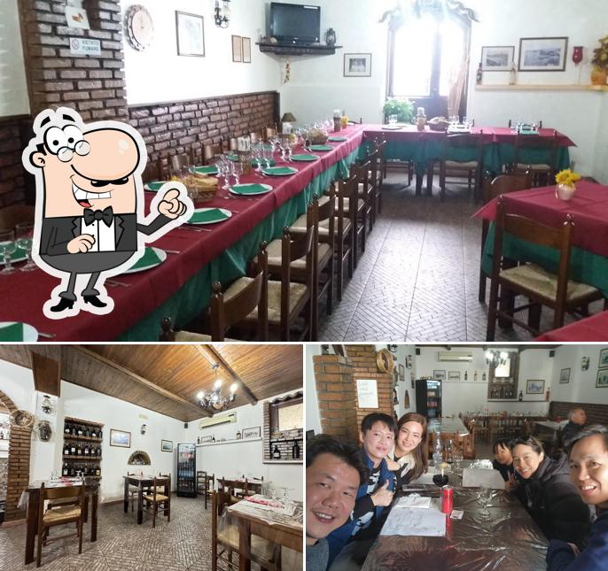 Gli interni di Antica Trattoria Marconi A "Carticcia"