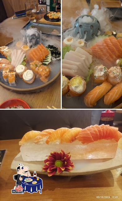 Sashimi em Kagikii Sushi Itatiba