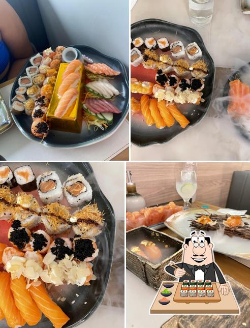Escolha diversas opções de sushi