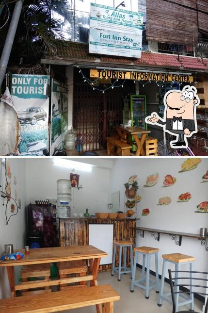 The interior of Fort Inn Restaurant