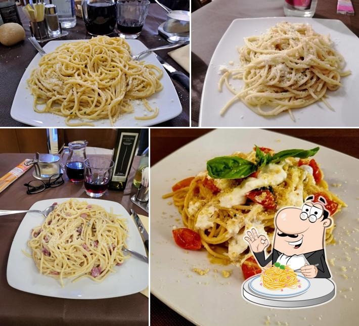Spaghetti alla carbonara al Trattoria dalla Mostaciona