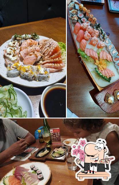 Escolha diversas opções de sushi