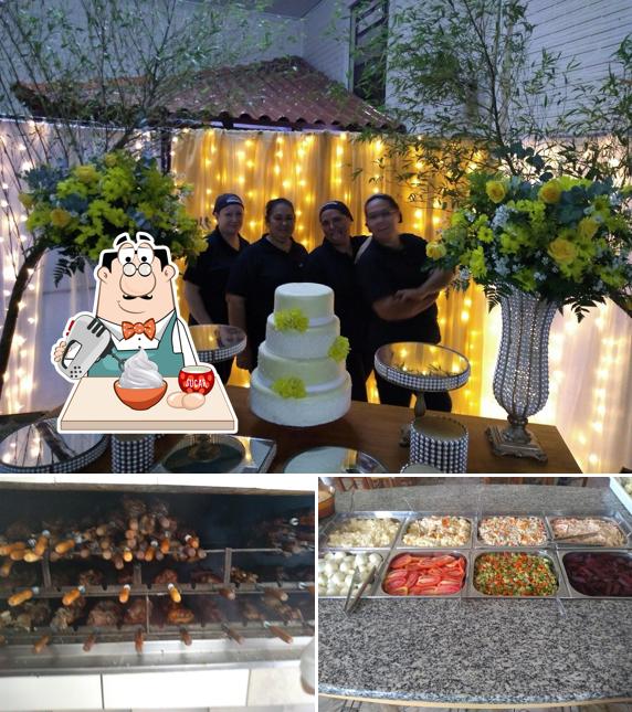 Churrascaria Rio Grandense. serve uma escolha de pratos doces