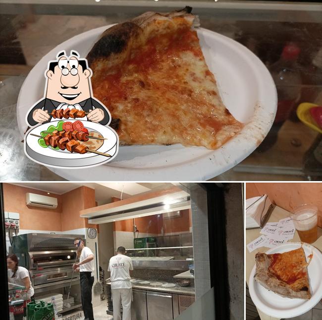 La cibo e interni del ristorante