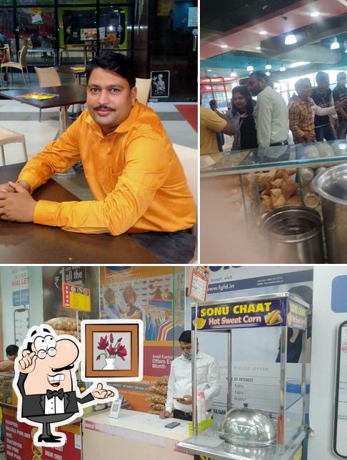 The interior of Sonu Chaat Centre