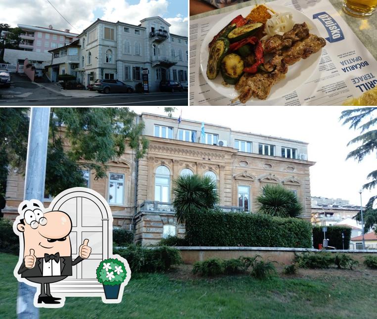 La immagine di esterno e cibo da Boćarija Grill