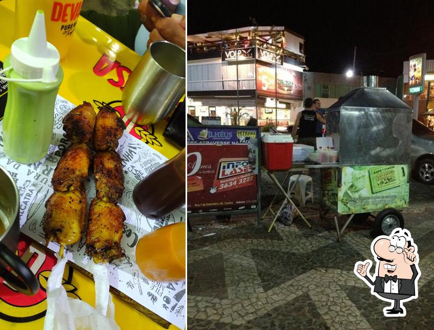 O interior do Espetinhos Barriga na Brasa