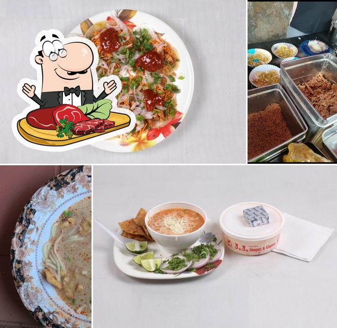 Beef carpaccio at J J Aloopuri & Khawsa