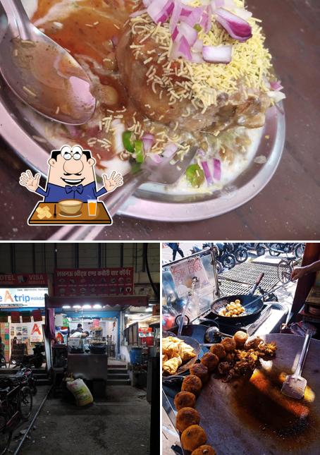 This is the image displaying food and exterior at Lucknow Sweet and Kachodi Chat Corner