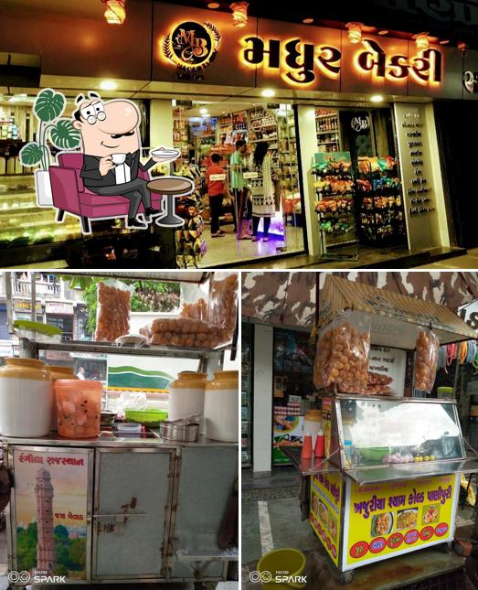 The interior of Madhur Bakery