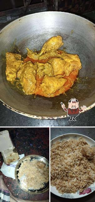 Food at Puja Hindu Hotel
