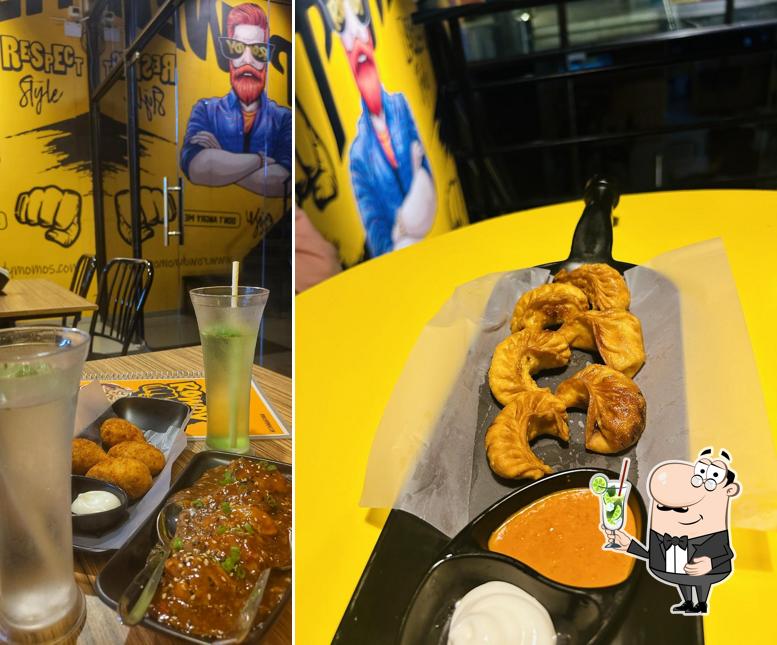 Enjoy a drink at Rowdy Momo Cafe