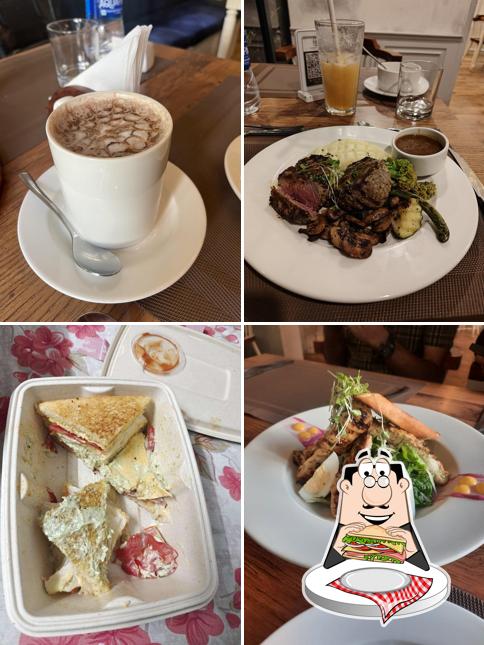 Club sandwich at Summer Town Cafe