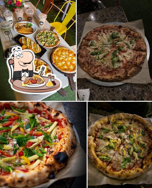 At Roasted Beans, you can order pizza