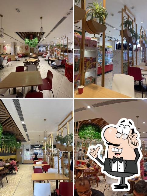 The interior of Haldiram's The interior of Haldiram's
