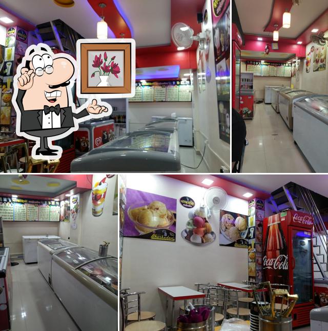 The interior of Bharkadevi Ice Cream