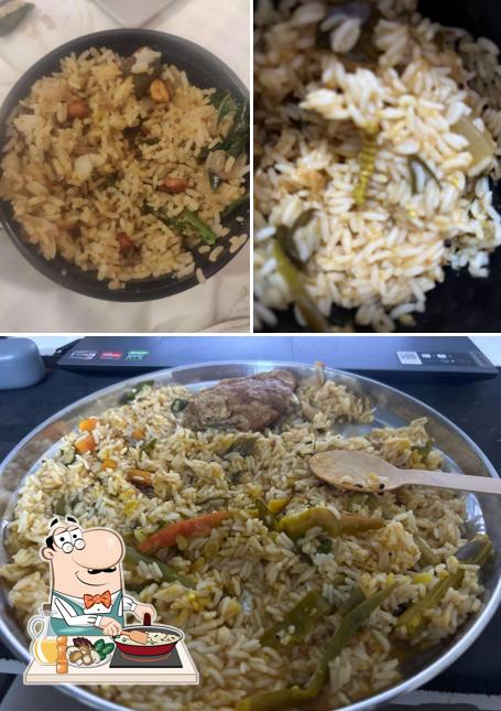 Fried rice at Vaishnavi home foods