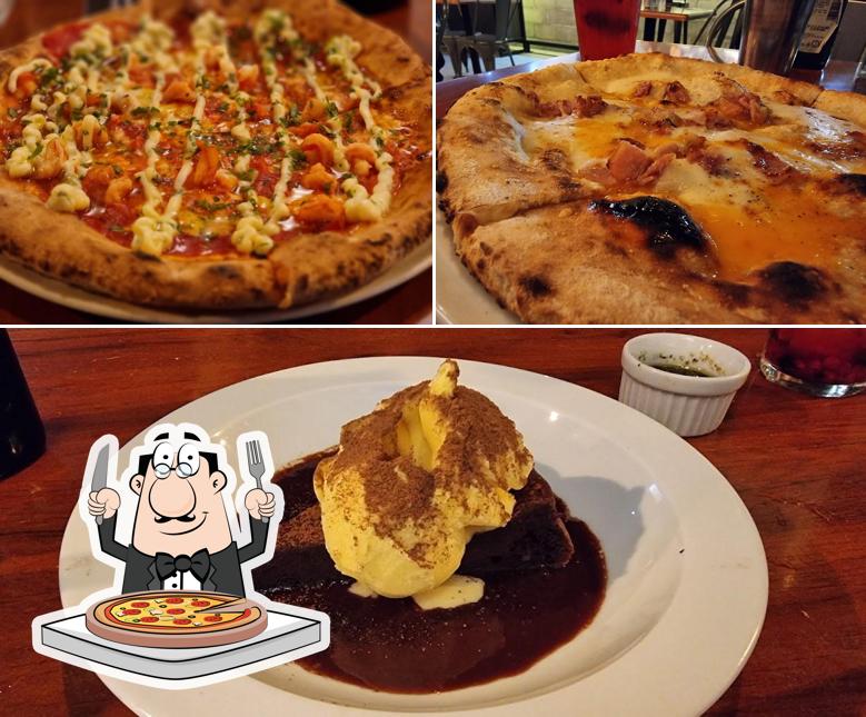 Peça diferentes tipos de pizza