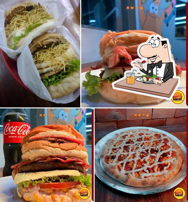 Comida em Radikal Burguer e Pizza