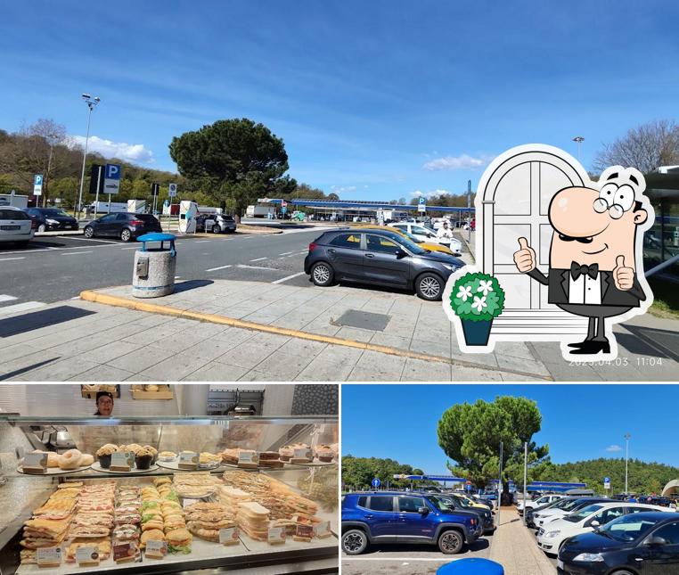 La esterno e interni del ristorante