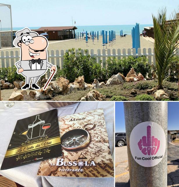 Curiosa tra la parte esterna di Ristorante La Bussola Ostia