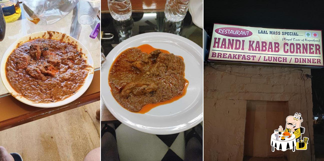 Food at Handi Kabab Corner