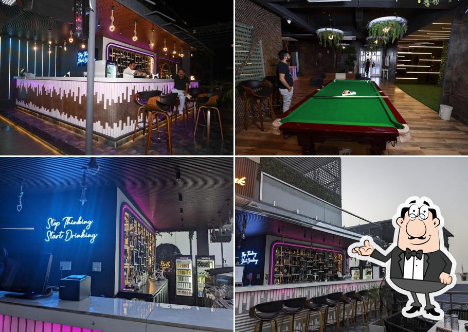 Check out how The Trunk Rooftop fine dine Restaurant Mathura Best Cafe in Mathura Best bar in Mathura looks inside