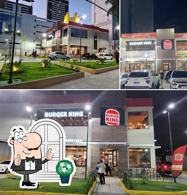 O exterior do Burger King
