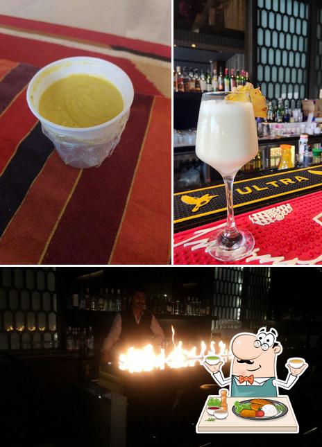 This is the picture depicting food and bar counter at Splash Bar