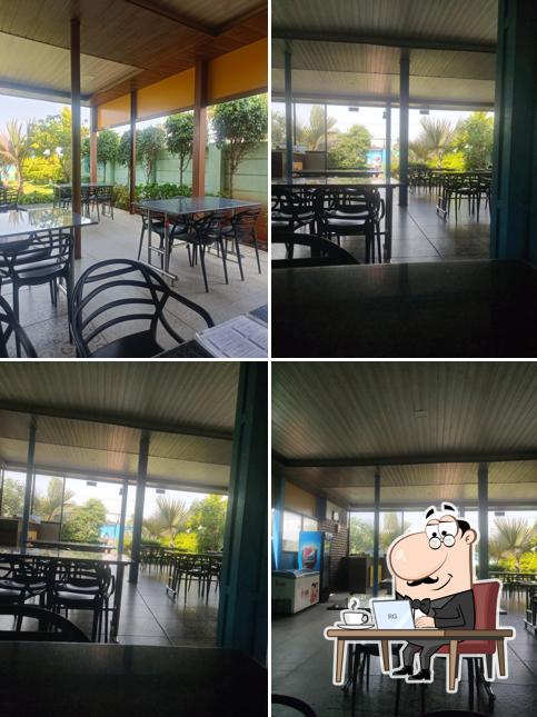 The interior of Brindavan Pure veg