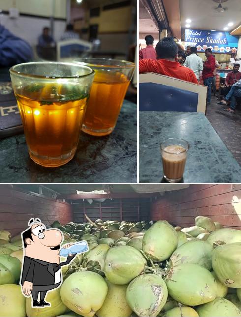 Among various things one can find drink and food at Prince Shadab Hotel