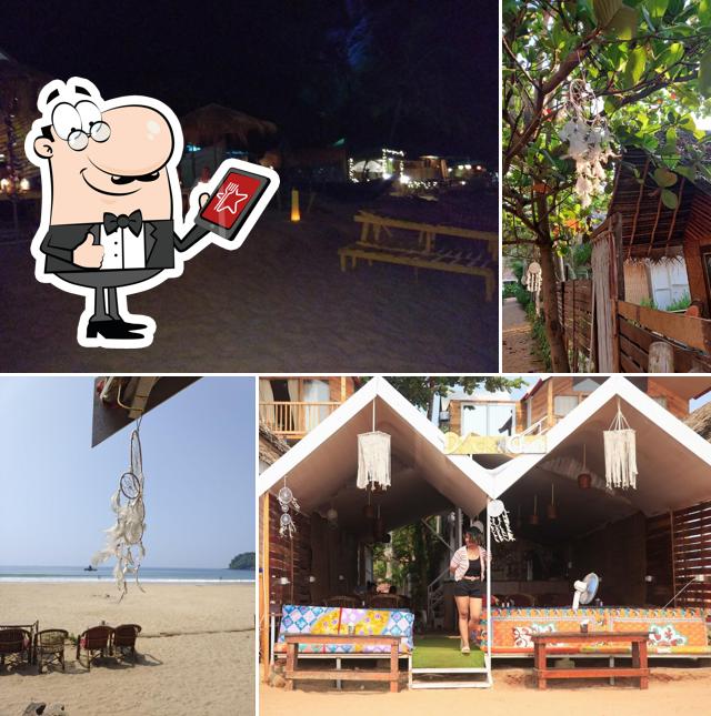 You can get some fresh air at the outside area of ducknChill-Agonda