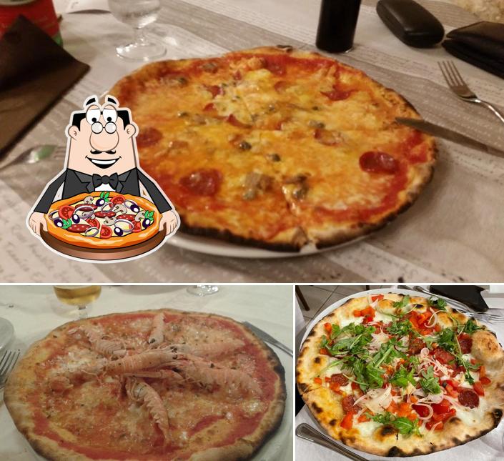 A La Sorgente, puoi ordinare una bella pizza