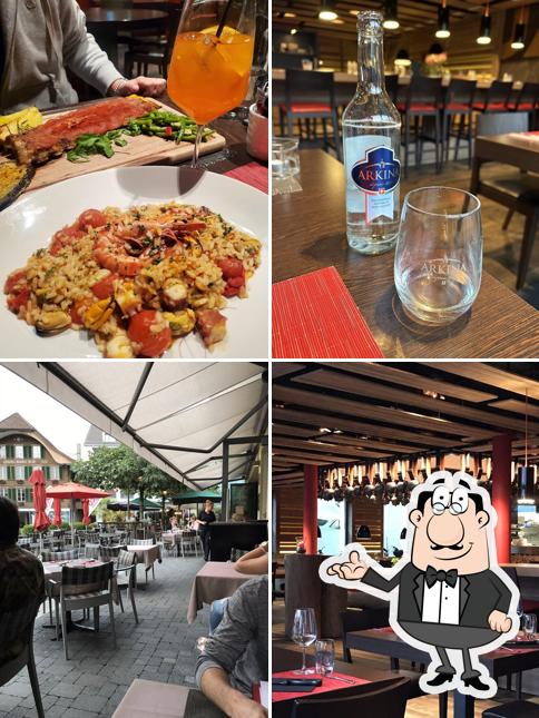 Gli interni di OX Restaurant & Grill