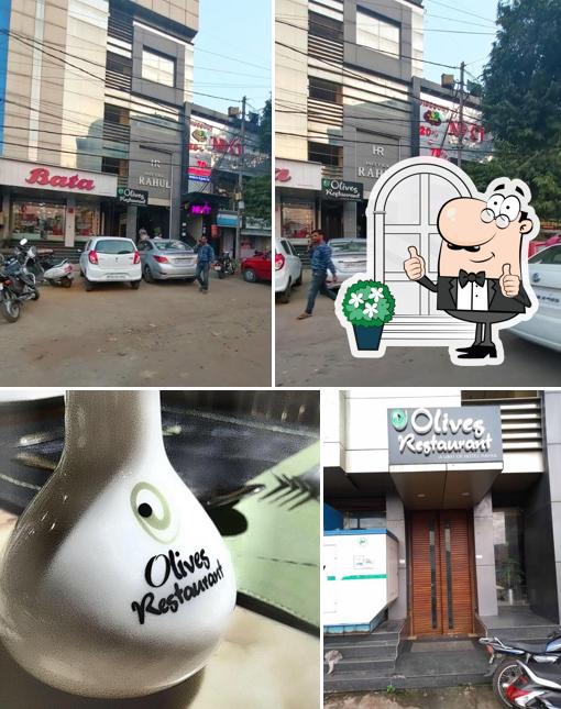 The exterior of Olives Restaurant (A Unit of Hotel Rahul)