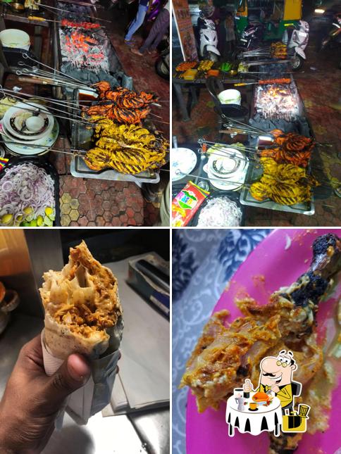 Food at Al-habibi fast food hub