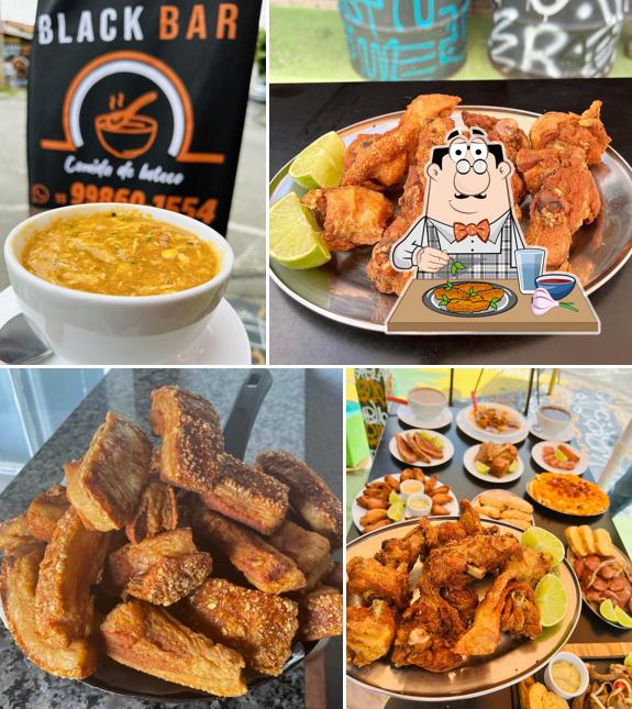 Asas de frango em Black Bar - Comida de Boteco