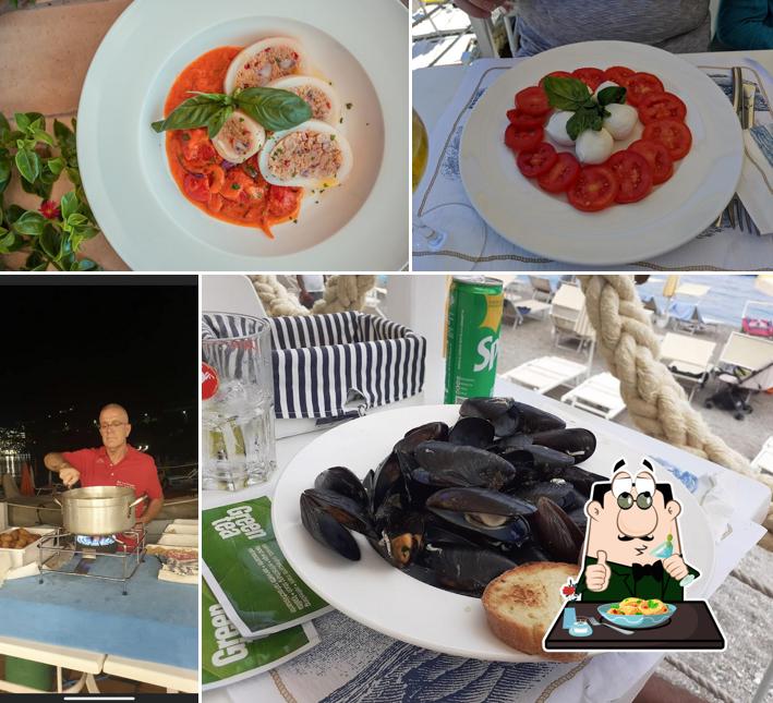 Cibo al Beach club Lido La Caravella