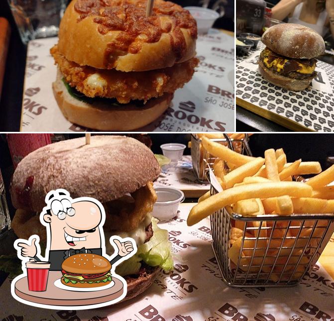 Peça um hambúrguer no Brooks Hamburgueria SJC