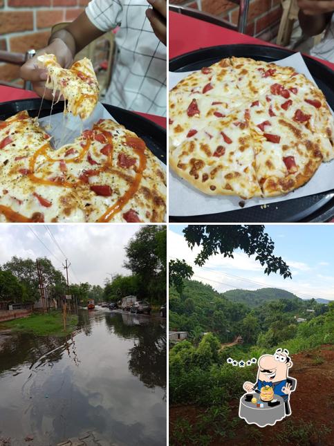 This is the photo displaying food and exterior at Dom's Pizza