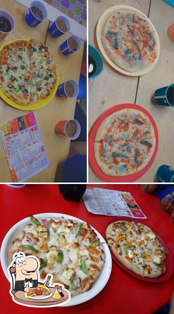 Pick different kinds of pizza