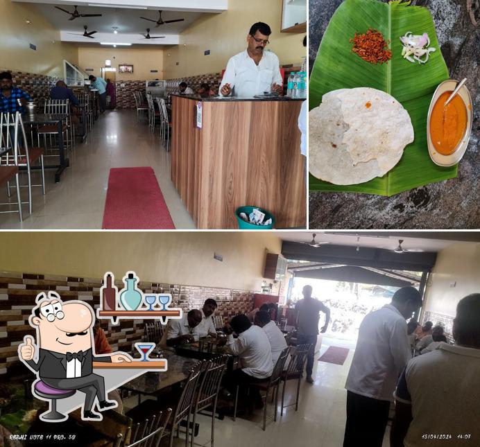 The photo of interior and food at Apoorva Fish Land